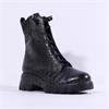 Paul Green Hidden Bungee Lace Boot - Black Croc